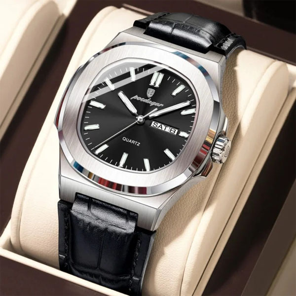 POEDAGAR 853L Square Quartz Watch
