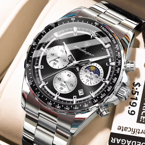 POEDAGAR 879 Luxury Chronograph Men’s Watch