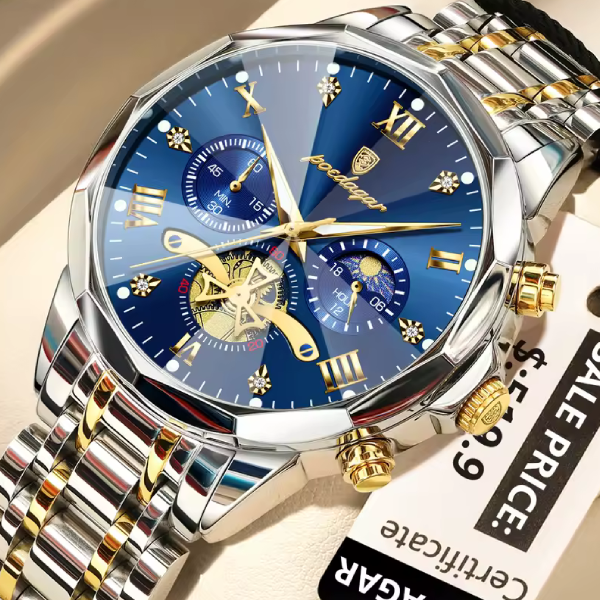 ​POEDAGAR 938 Quartz Chronograph Men’s Watch