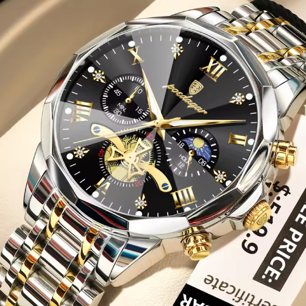​POEDAGAR 938 Quartz Chronograph Men’s Watch