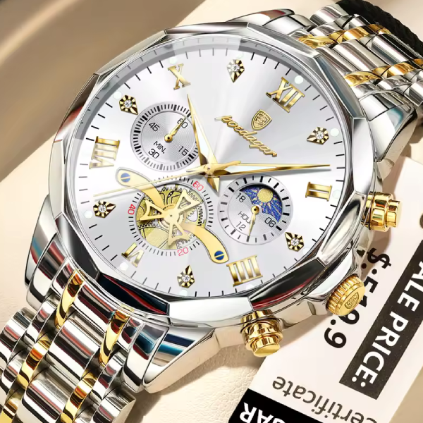 ​POEDAGAR 938 Quartz Chronograph Men’s Watch
