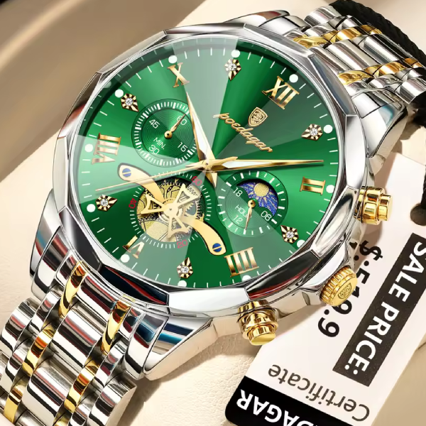 ​POEDAGAR 938 Quartz Chronograph Men’s Watch