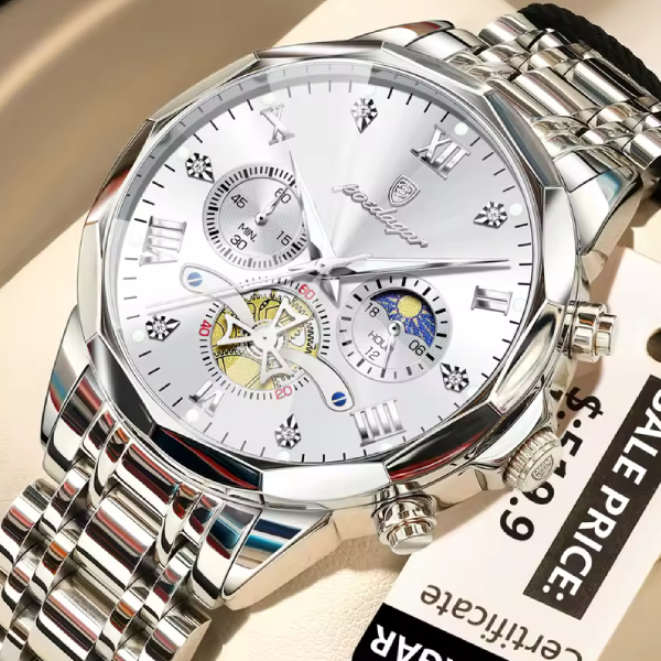 POEDAGAR 938 Quartz Chronograph Men’s Watch