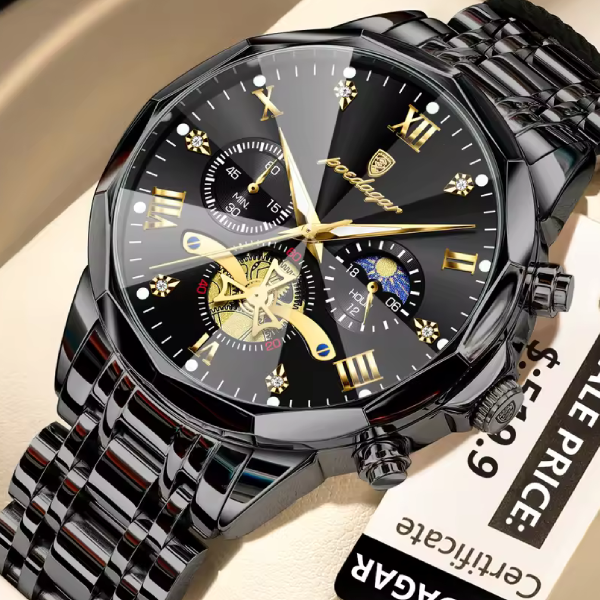 ​POEDAGAR 938 Quartz Chronograph Men’s Watch
