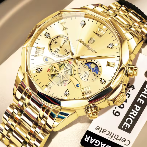 ​POEDAGAR 938 Quartz Chronograph Men’s Watch