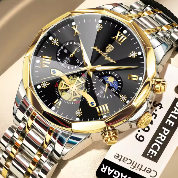 ​POEDAGAR 938 Quartz Chronograph Men’s Watch