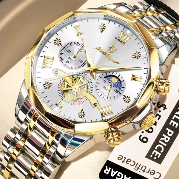 ​POEDAGAR 938 Quartz Chronograph Men’s Watch