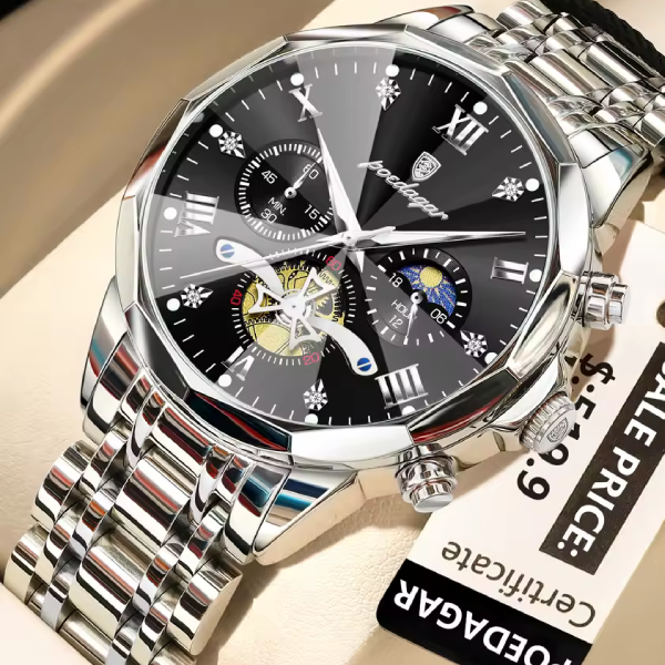 POEDAGAR 938 Quartz Chronograph Men’s Watch