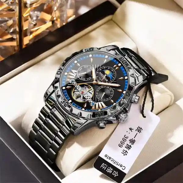 POEDAGAR 1410 Men's Watch - Black