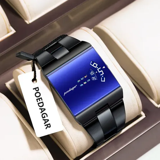 Poedagar 857 Stylish Square Men'S Watch