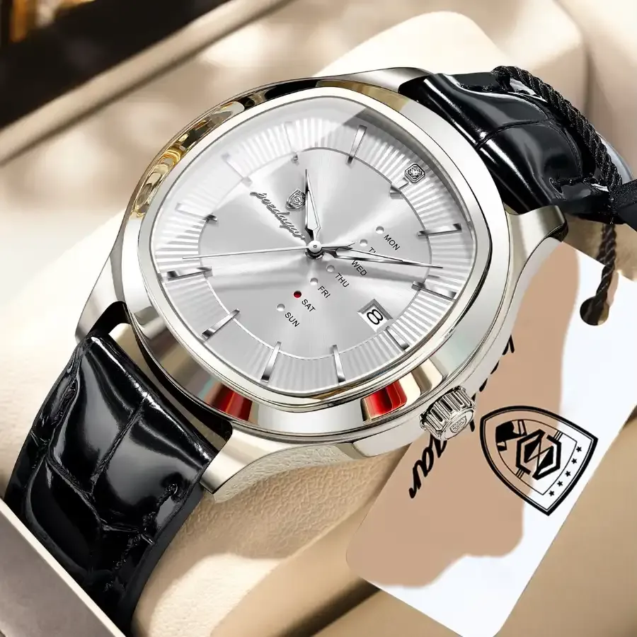 Poedagar 623 Men's Leather Watch 1