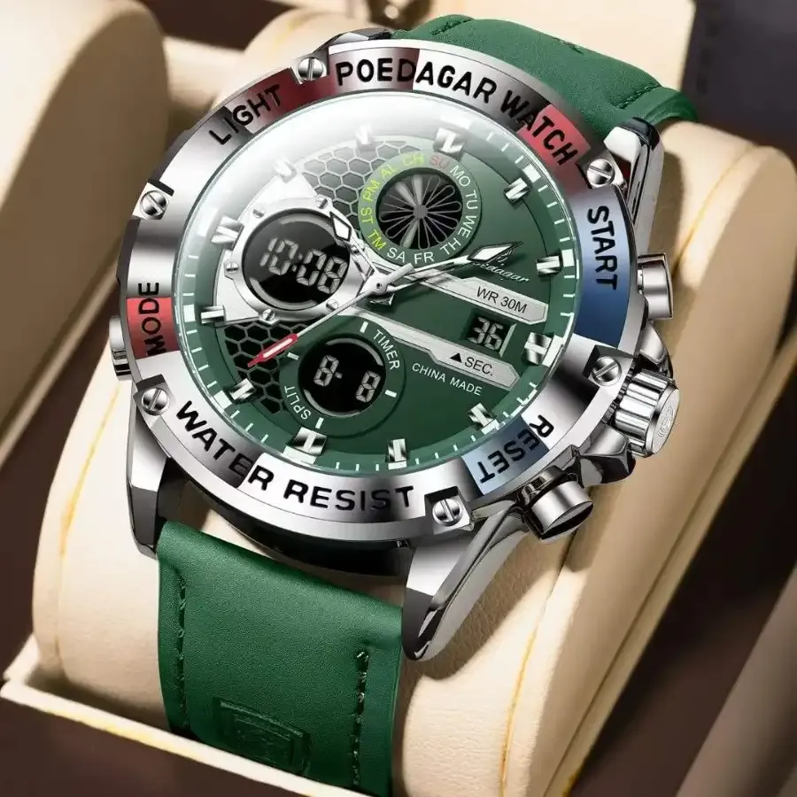 Poedagar E125 Dual Time Watch 1